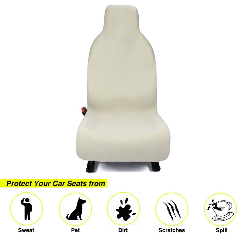 VSHIELD neoprene rear bench seat cover shown for family use and protection.