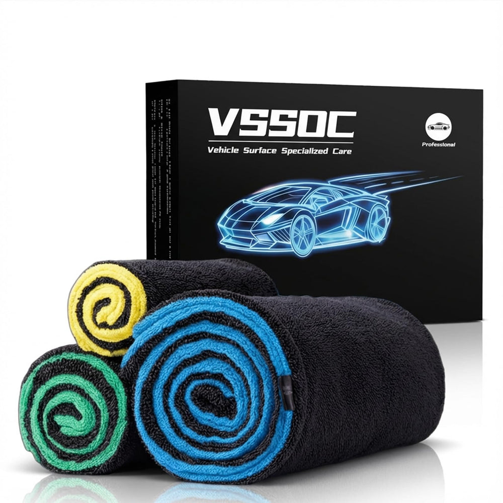 VSSOC blue body towel for swirls-free body drying