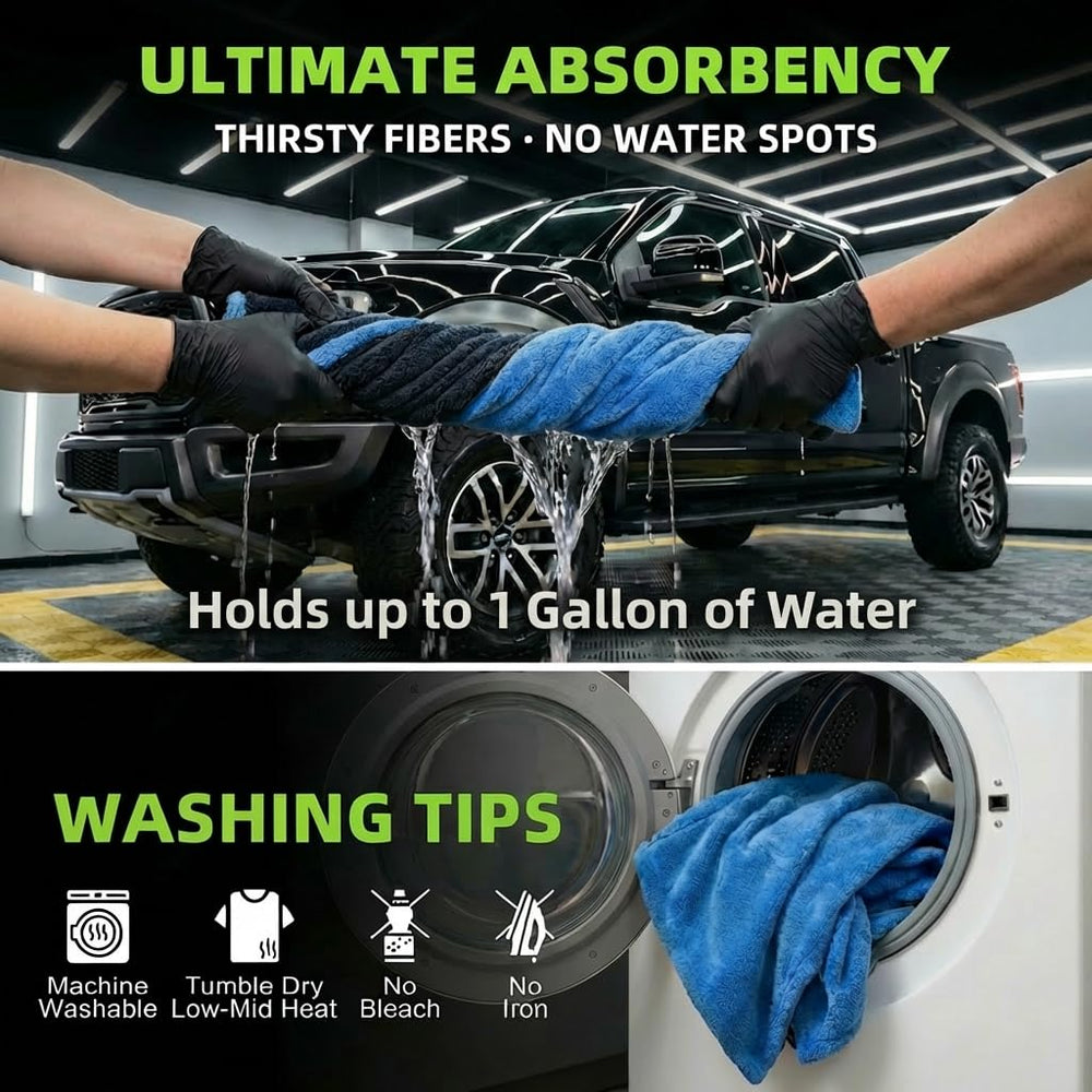 VSSOC car detailing setup with color-coded towels for workflow