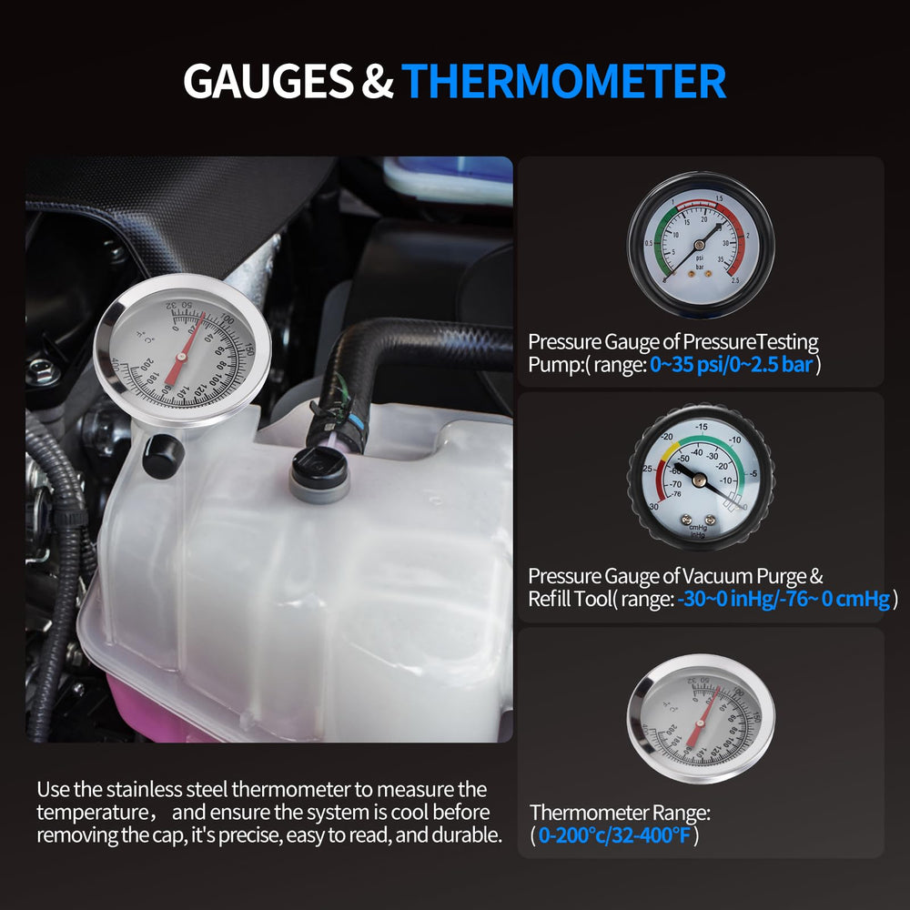 VTG VOGTEN clear hoses enabling visible checks during testing