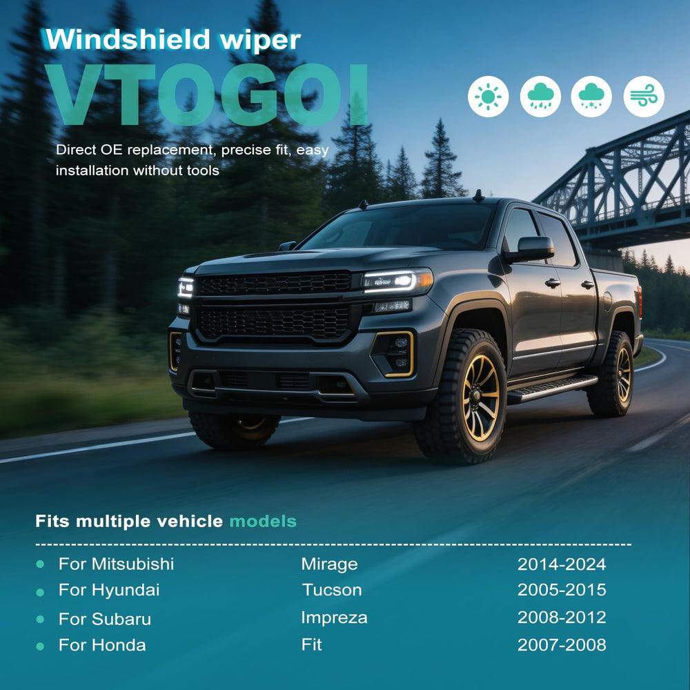VTOGOI natural rubber wiper with coating delivers smooth, chatter-free performance