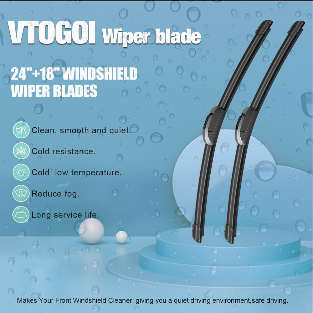 VTOGOI OEM windshield wiper 18-front ensuring smooth wipes on mid-size windows