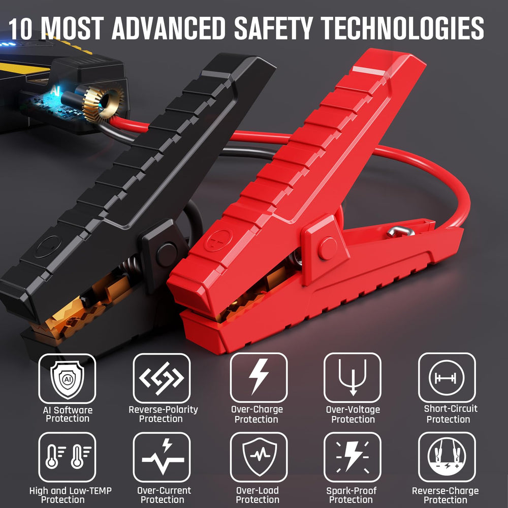 VTOMAN V10 Pro three mode LED lights illuminate roadside scenarios.