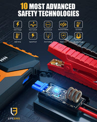 VTOMAN V10 USB-C ports enable fast device charging on the go.