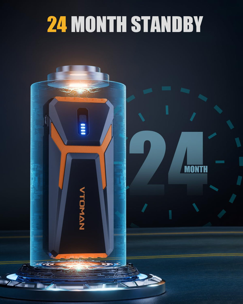 VTOMAN V10 weather-ready performance from -4F to 140F in harsh conditions.