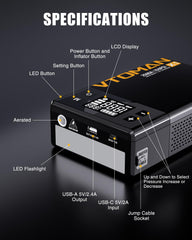VTOMAN X1 emergency light modes aid visibility in crises.