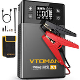 VTOMAN X1 jump starter front view for roadside emergencies