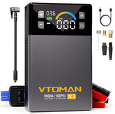 VTOMAN X3 jump starter with air compressor, ready to jump a car