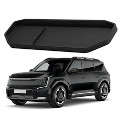 VTVWNM behind-screen storage for EV9 keeps sunglasses within easy reach.