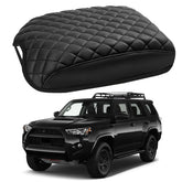 VTVWNM center console armrest cover with leather embroidery protects the armrest and elevates style