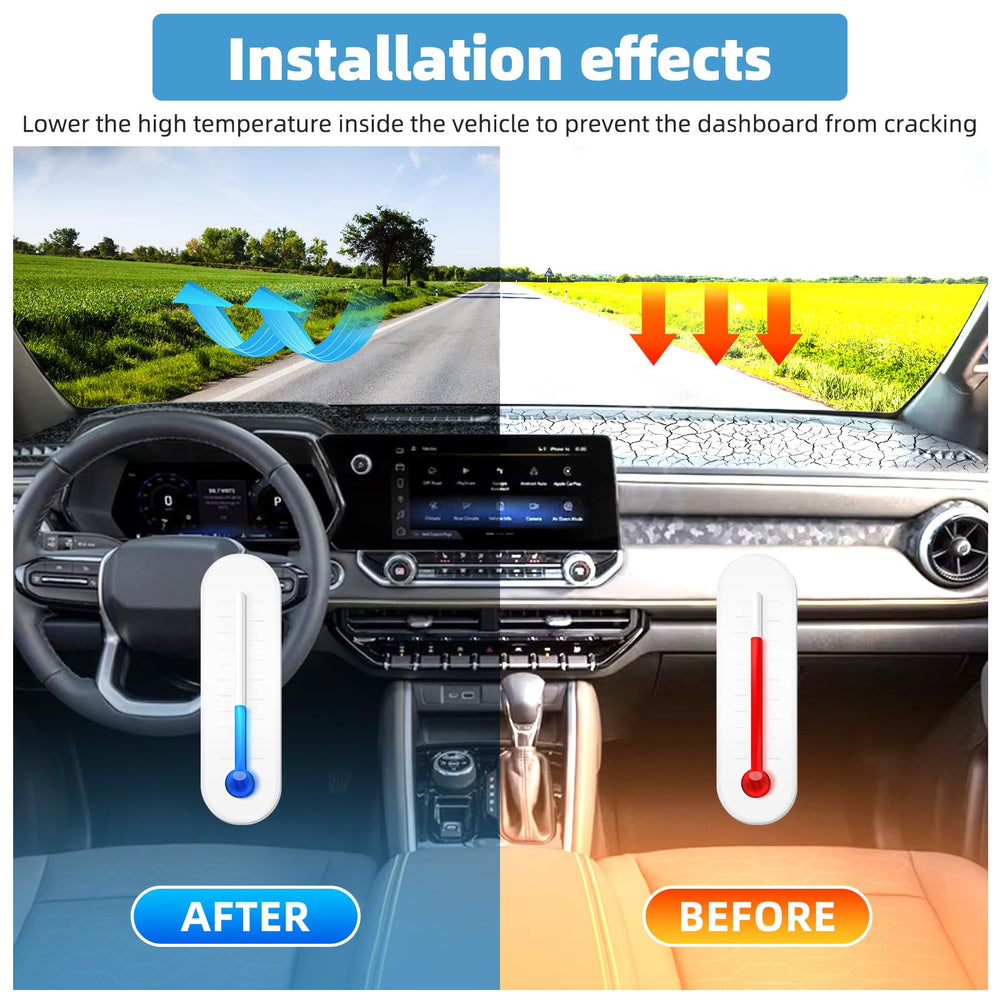 VTVWNM soft top fabric breathes and reduces heat on dashboard