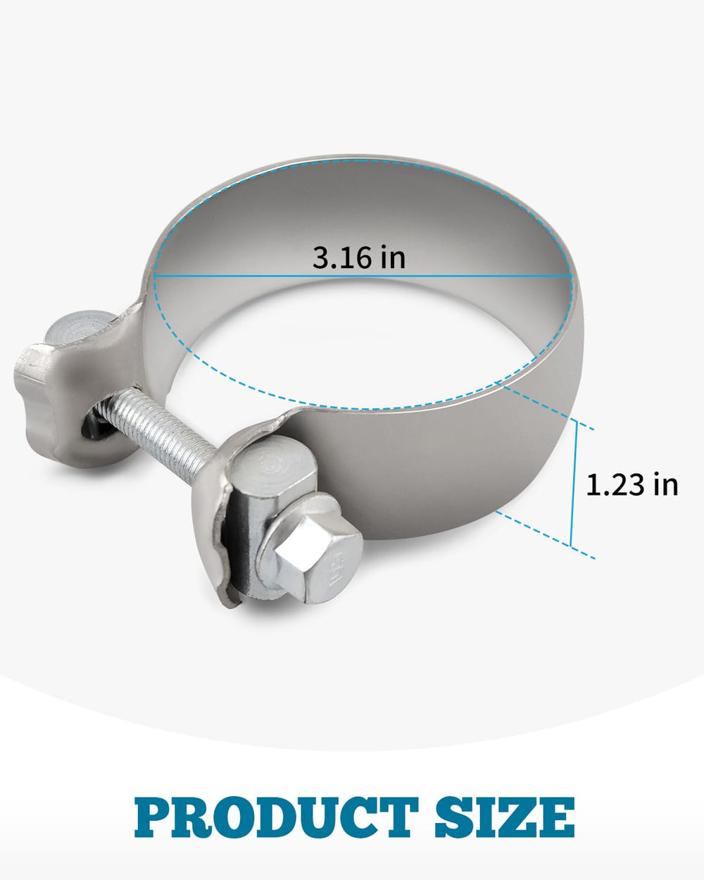 Vudajuley 36522 exhaust clamp box clearly branded.