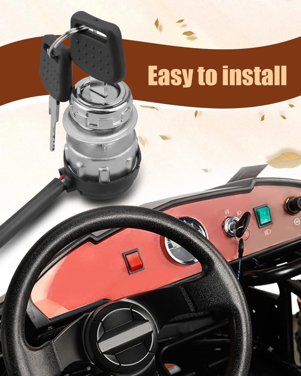 Vudajuley ignition switch for Trailmaster 150cc/250cc supports reliable ignition
