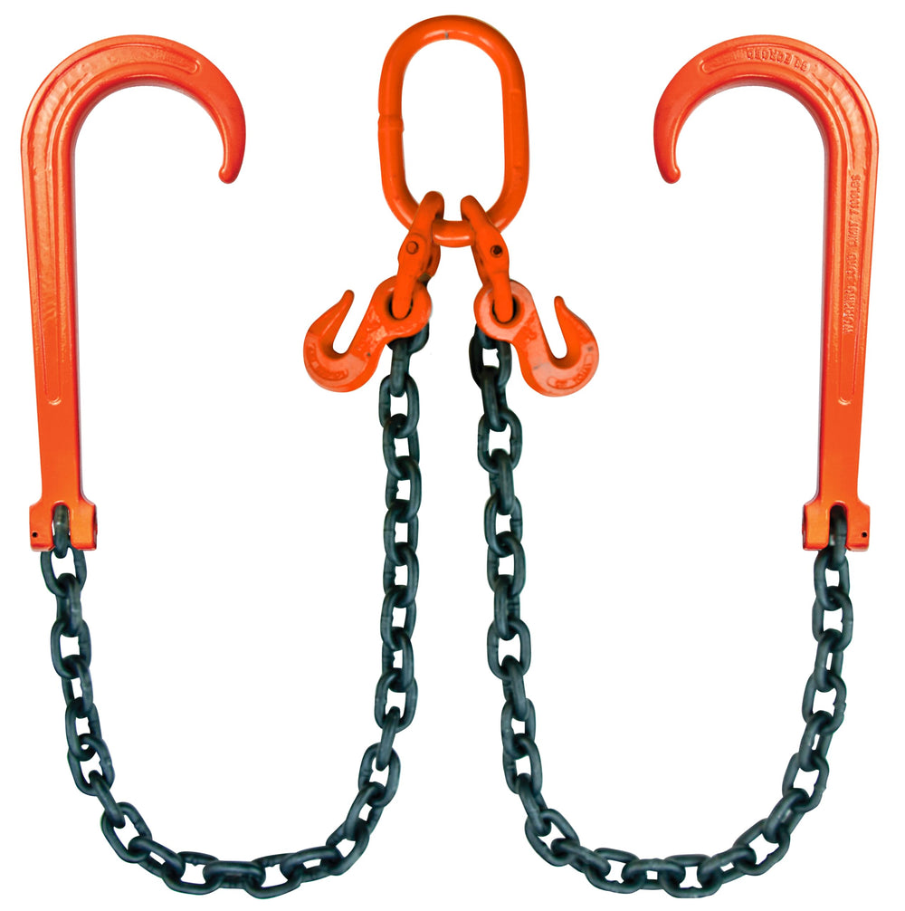 VULCAN towing chain bridle hook attachment for secure setup during towing.