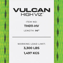 VULCAN four-pack of 2in x 96in lasso straps supports professional hauls.