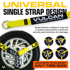 VULCAN plated O-rings reduce wear for smooth tensioning.