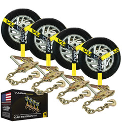 VULCAN lasso-style tie-down with 2-inch webbing for secure transport.
