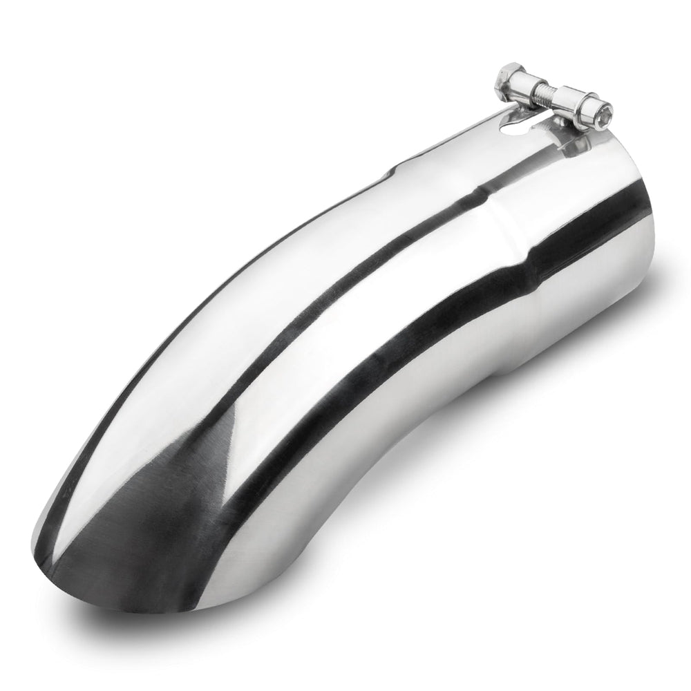 Vurkcy 4inch inlet curved exhaust tip for sleek aesthetics and improved flow.