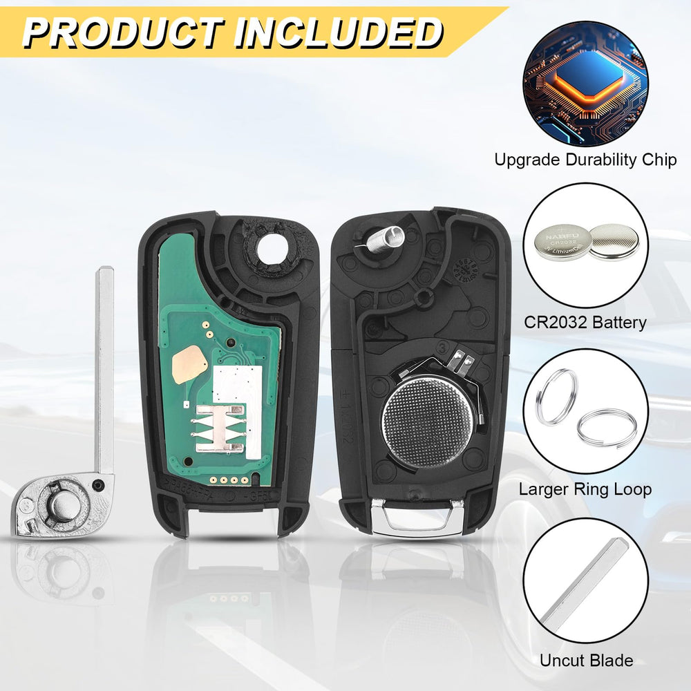 Vurkcy Chevy Equinox key fob 2-pack for reliable remote control.