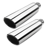 Vurkcy exhaust tip with rolled edge and slant cut, enhancing aesthetics and airflow.