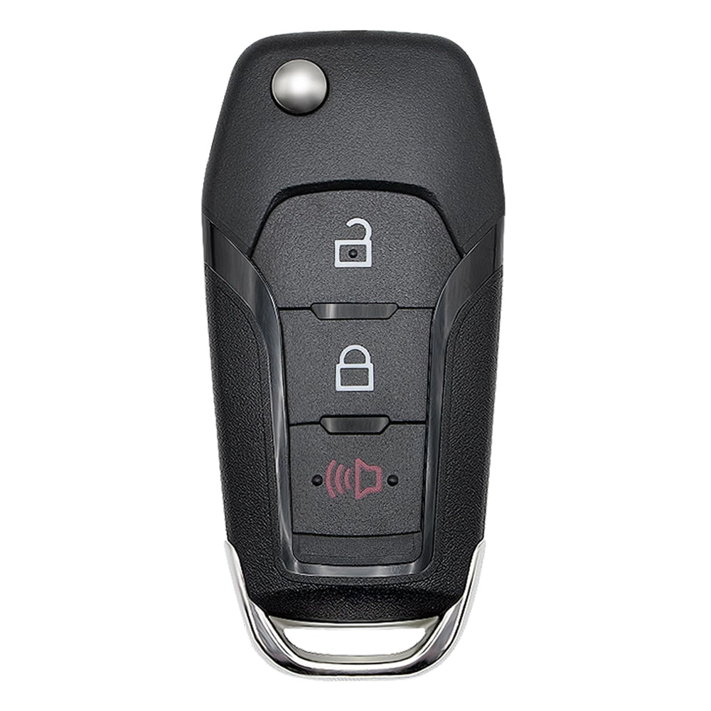 Vurkcy Ford key fob front view showing solid shell and reliable lock button.
