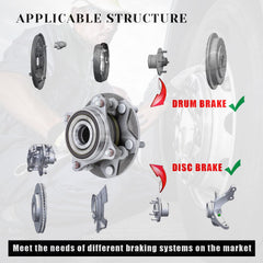 Vurkcy front wheel bearing hub assembly for GX460 4WD improves smooth operation