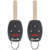 Vurkcy Honda Accord remote front view with four buttons for quick access.