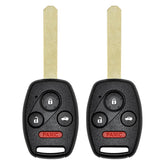 Vurkcy Honda Civic key fob front view with 4-button layout for reliable access.
