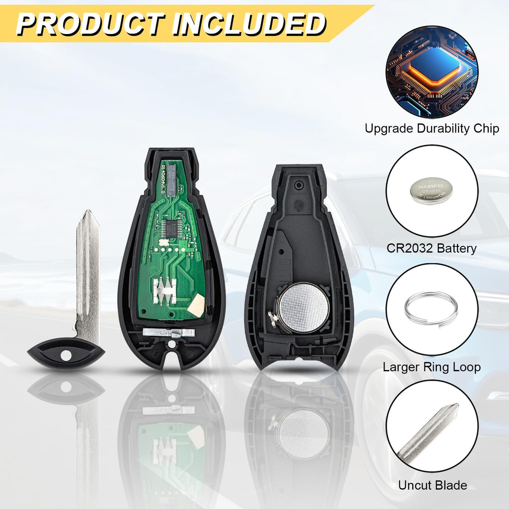 Vurkcy key fob battery preinstalled, plug-and-go setup.