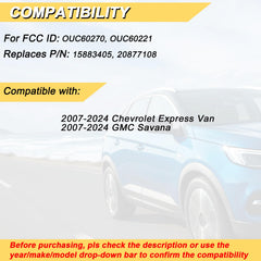 Vurkcy key fob buttons show a four-button layout for easy vehicle access.