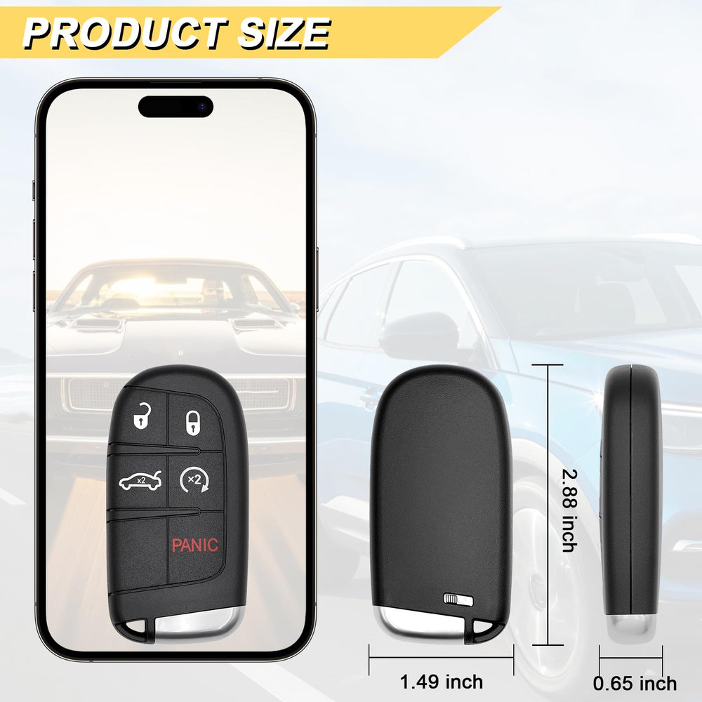 Vurkcy key fob Challenger remote start view shows convenient control