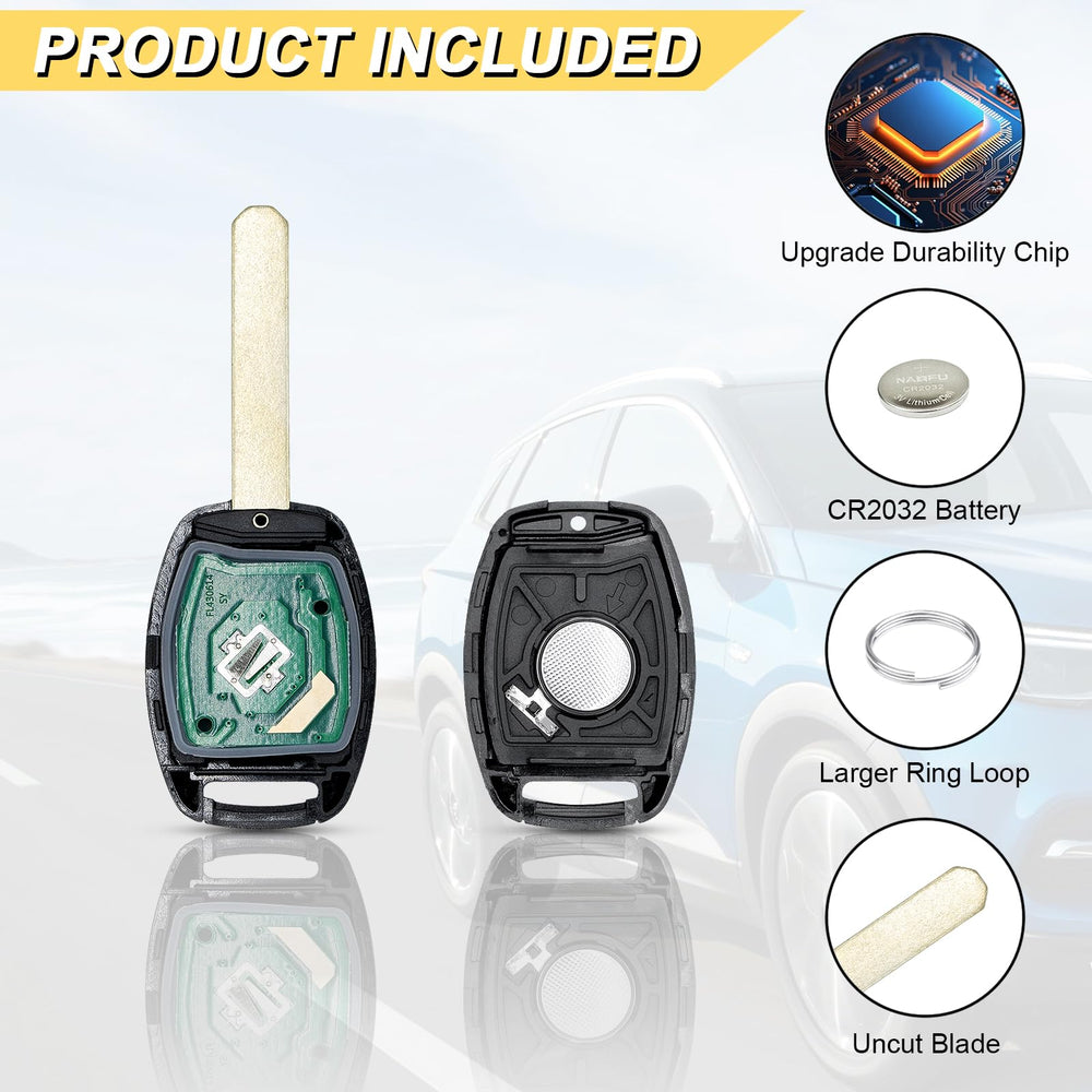Vurkcy fob electronics with battery preinstalled for quick setup.