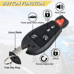 Vurkcy Commander side view, compact 5-button remote.