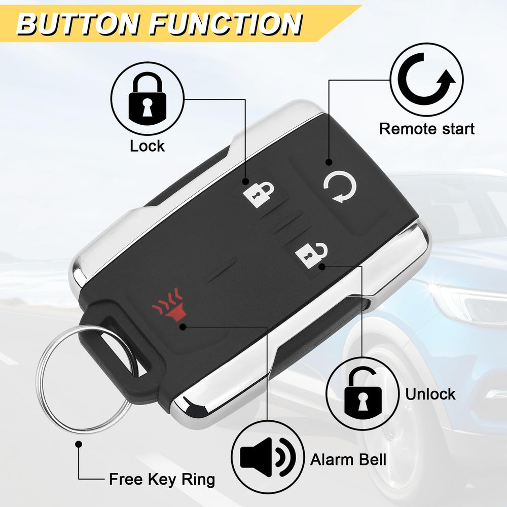 Vurkcy key fob for GMC Canyon, remote shown with four-button design.