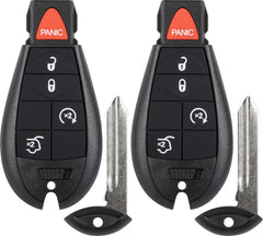 Vurkcy Grand Cherokee key fob front view, replacement ready for use.