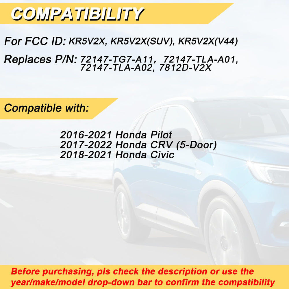 Vurkcy Honda CR-V 5-Door key fob close-up with compact electronics layout.