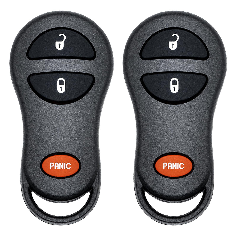 Vurkcy key fob replacement for Dodge Ram with two buttons, ready to program.