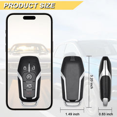 Vurkcy key fob replacement Mustang 2015-2017, remote layout for quick use