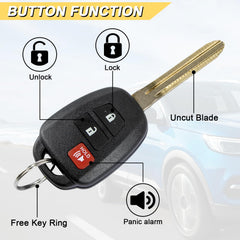 Vurkcy key fob Tacoma side view highlights compact fit and reliable performance.