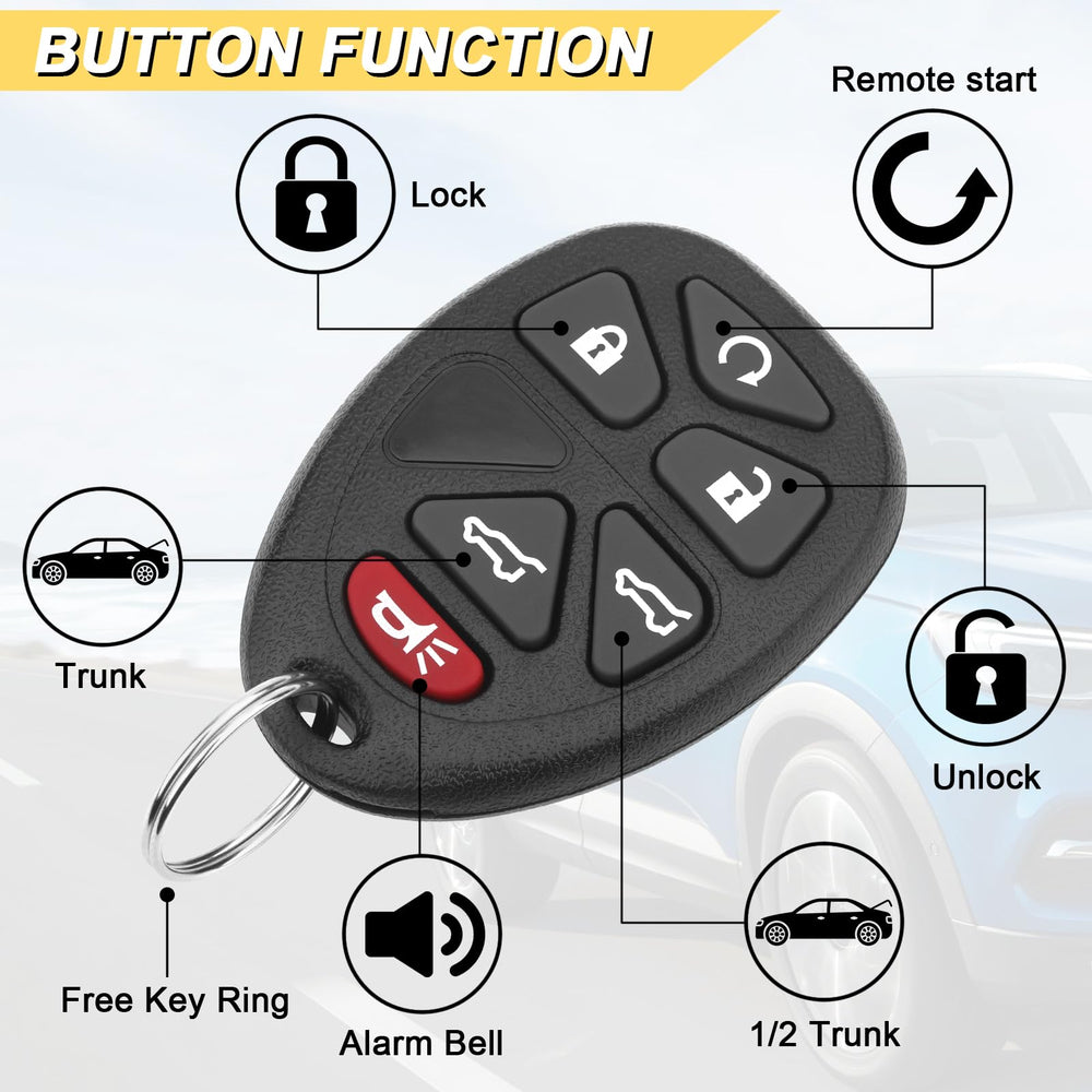 Vurkcy key fob two remotes in pack for convenient replacement