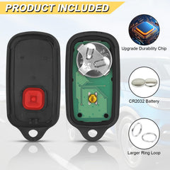 Vurkcy Pontiac Vibe 2003-2008 replacement remote with lock, unlock, trunk, and panic.