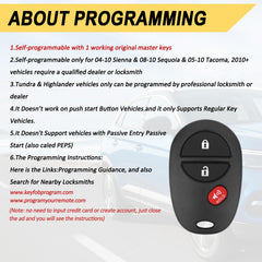 Vurkcy key fob for Toyota Sienna showing pre-installed electronics.