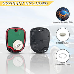 Vurkcy keyless remote electronics pre-installed, ready for quick fit.