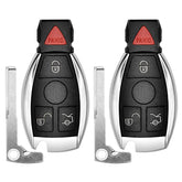 Vurkcy Mercedes remote front view with four-button layout for easy access.