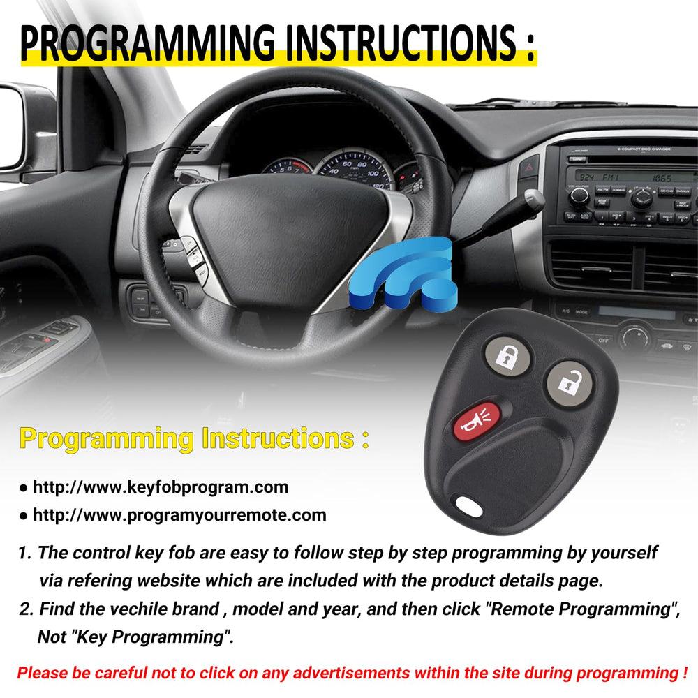 Vurkcy pack of 2 remotes for convenient GM vehicle replacement.