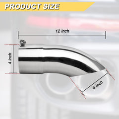 Vurkcy polished stainless exhaust tip delivers durable, corrosion-resistant shine.