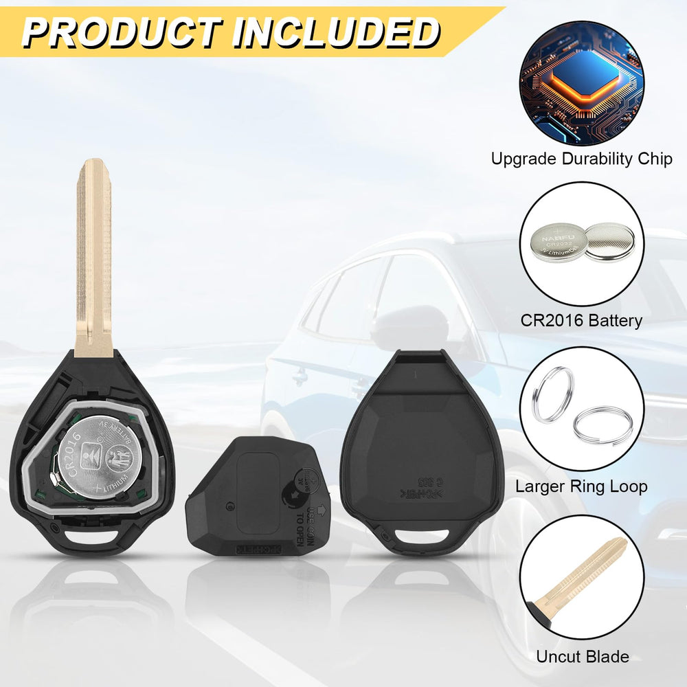 Vurkcy two-pack remote fobs ready for use.