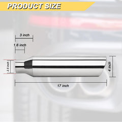 Vurkcy weld-on exhaust tip connection for secure mounting.