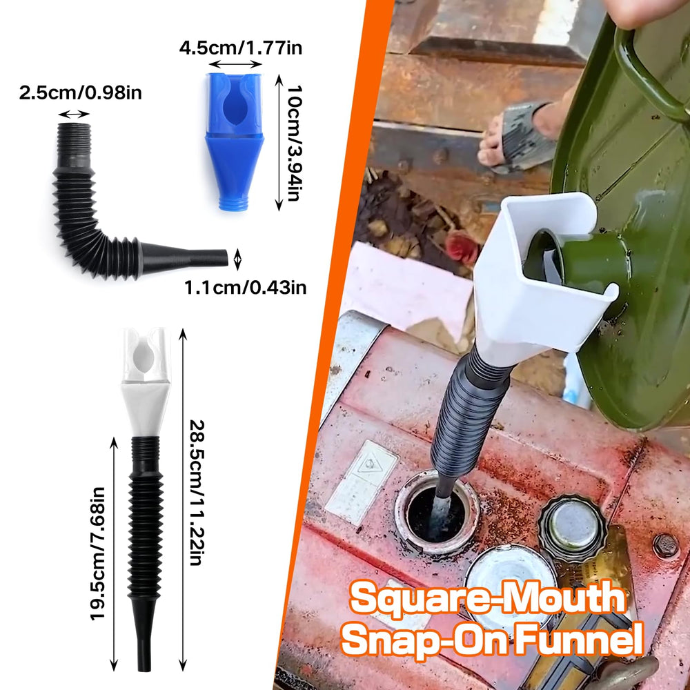 vvag oil funnels suitable for engine, gear, motorcycle oil and more.