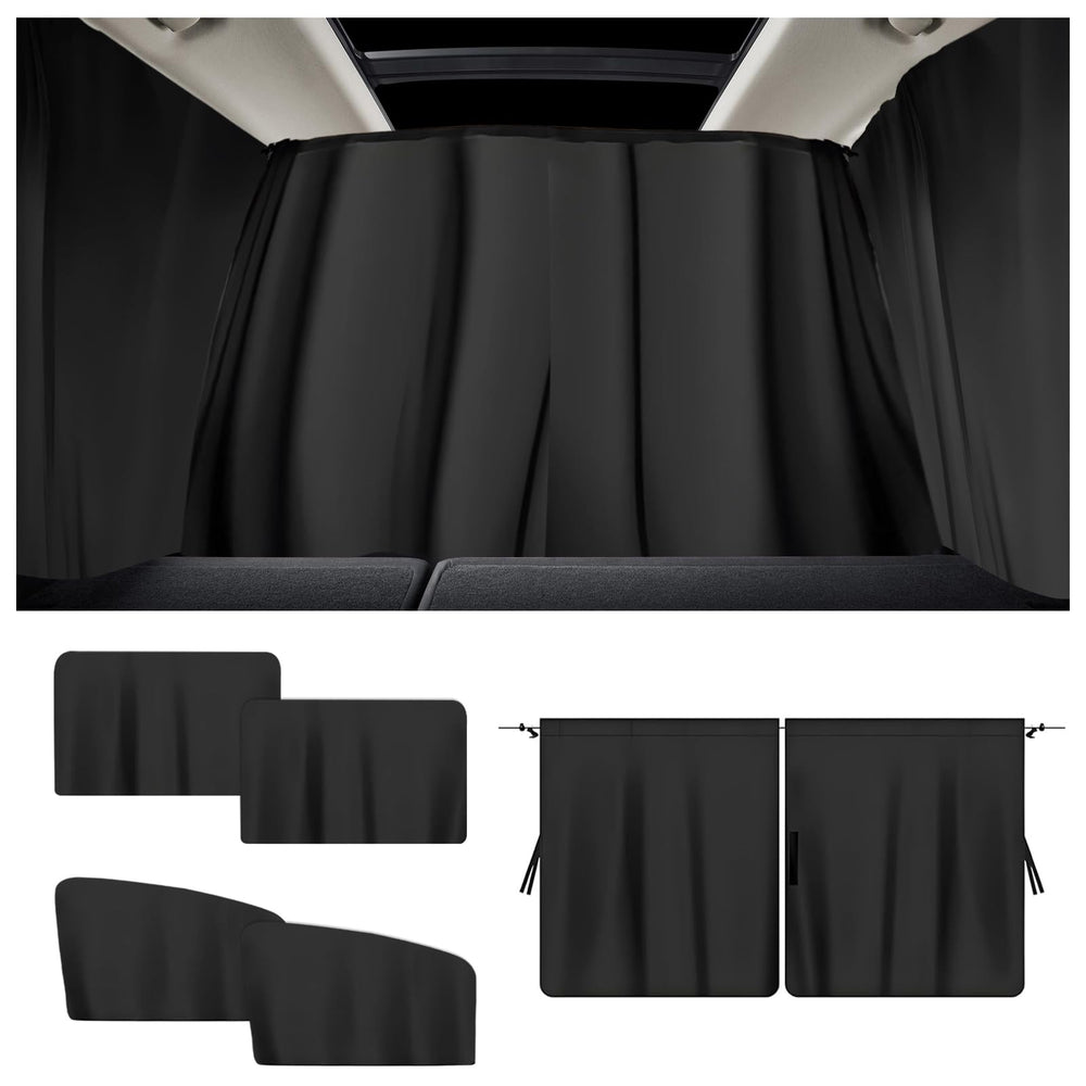 VVAG divider curtain car window shade creating private space inside the car